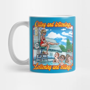 Oiling and Lotioning - TEXT Mug